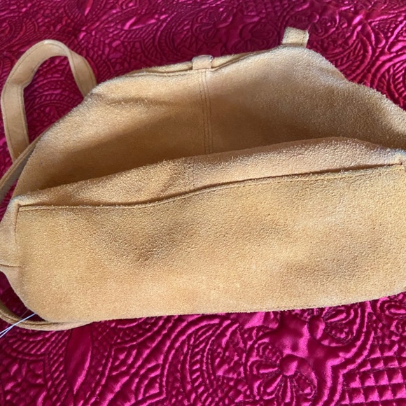 Genuine suede Gianni Bernini cross body bag - Picture 9 of 16